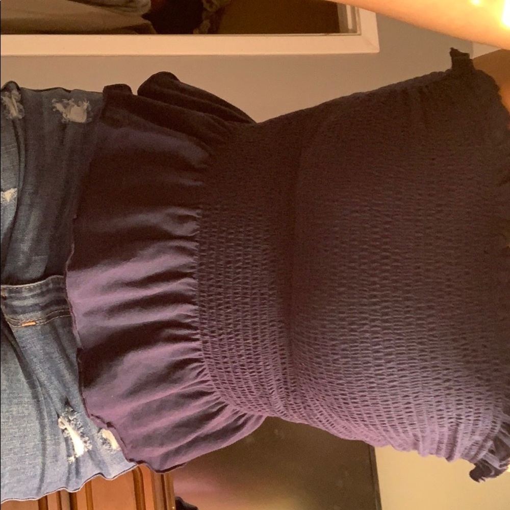 Navy Blue crop top